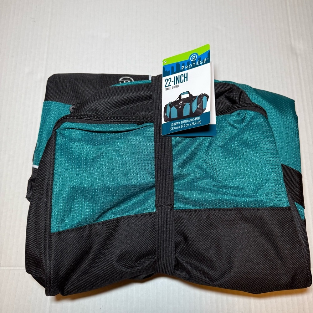 NEW- Protege 22 inch Carry On Sport Duffel Bag Luggage -Travel Gym Collapsible - Picture 5 of 12